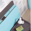 Lit 1 personne avec rangement et bureau PERSONNALISABLE F502 - GLICERIO