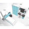 Lit 1 personne avec rangement et bureau PERSONNALISABLE F502 - GLICERIO