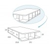 Lit 1 personne avec rangement et bureau PERSONNALISABLE F502 - GLICERIO