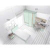Lit 1 place avec chevet bureau et rangements PERSONNALISABLE F503 - GLICERIO