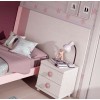 Lit 1 personne avec chevet, bureau et rangements PERSONNALISABLE F504 - GLICERIO