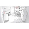 Lit 1 personne avec chevet, bureau et rangements PERSONNALISABLE F504 - GLICERIO