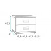 Lit 1 personne avec chevet, bureau et rangements PERSONNALISABLE F504 - GLICERIO
