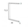 Lit 1 personne avec chevet, bureau et rangements PERSONNALISABLE F504 - GLICERIO