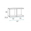 Lit 1 personne avec chevet, bureau et rangements PERSONNALISABLE F504 - GLICERIO
