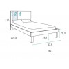 Lit 1 personne avec chevet, bureau et rangements PERSONNALISABLE F504 - GLICERIO