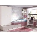 Chambre pour enfant PERSONNALISABLE avec lit gigogne F301 - GLICERIO