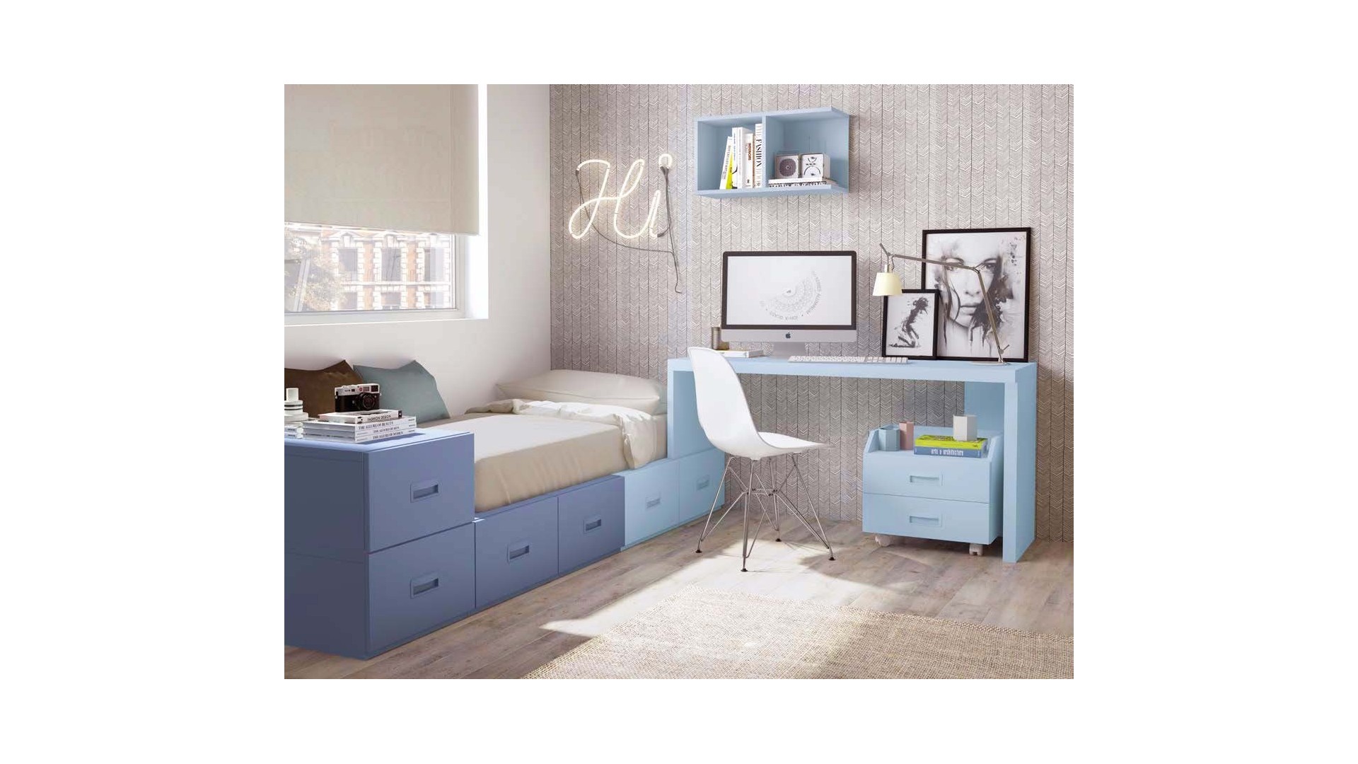 Chambre de garcon PERSONNALISABLE F302 - GLICERIO