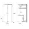 Chambre pour enfant PERSONNALISABLE avec lit gigogne F303 - GLICERIO