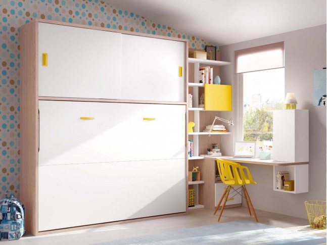 Armoire lit escamotable PERSONNALISABLE F415 - GLICERIO