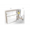 Armoire escamotable lit PERSONNALISABLE F415-2 - GLICERIO