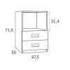 Armoire escamotable lit PERSONNALISABLE F415-2 - GLICERIO