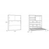 Armoire escamotable lit PERSONNALISABLE F415-2 - GLICERIO