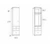 Lit bureau escamotable PERSONNALISABLE F416 - GLICERIO
