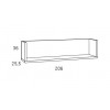Lit bureau escamotable PERSONNALISABLE F416 - GLICERIO