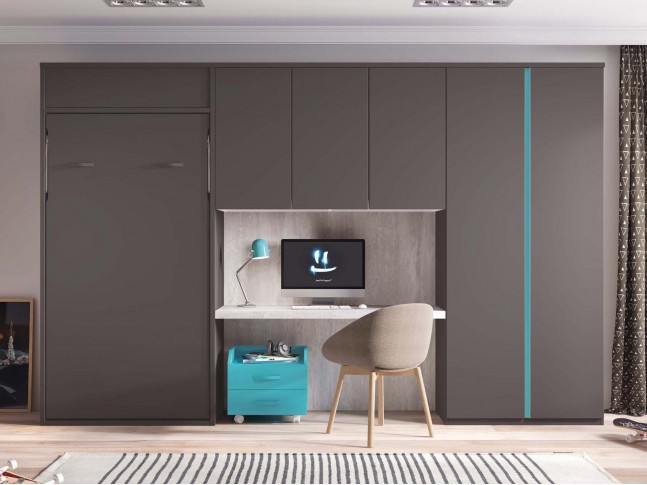 Meuble lit escamotable PERSONNALISABLE F417 - GLICERIO