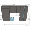 Meuble lit escamotable PERSONNALISABLE F417 - GLICERIO