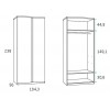 Meuble lit escamotable PERSONNALISABLE F417 - GLICERIO