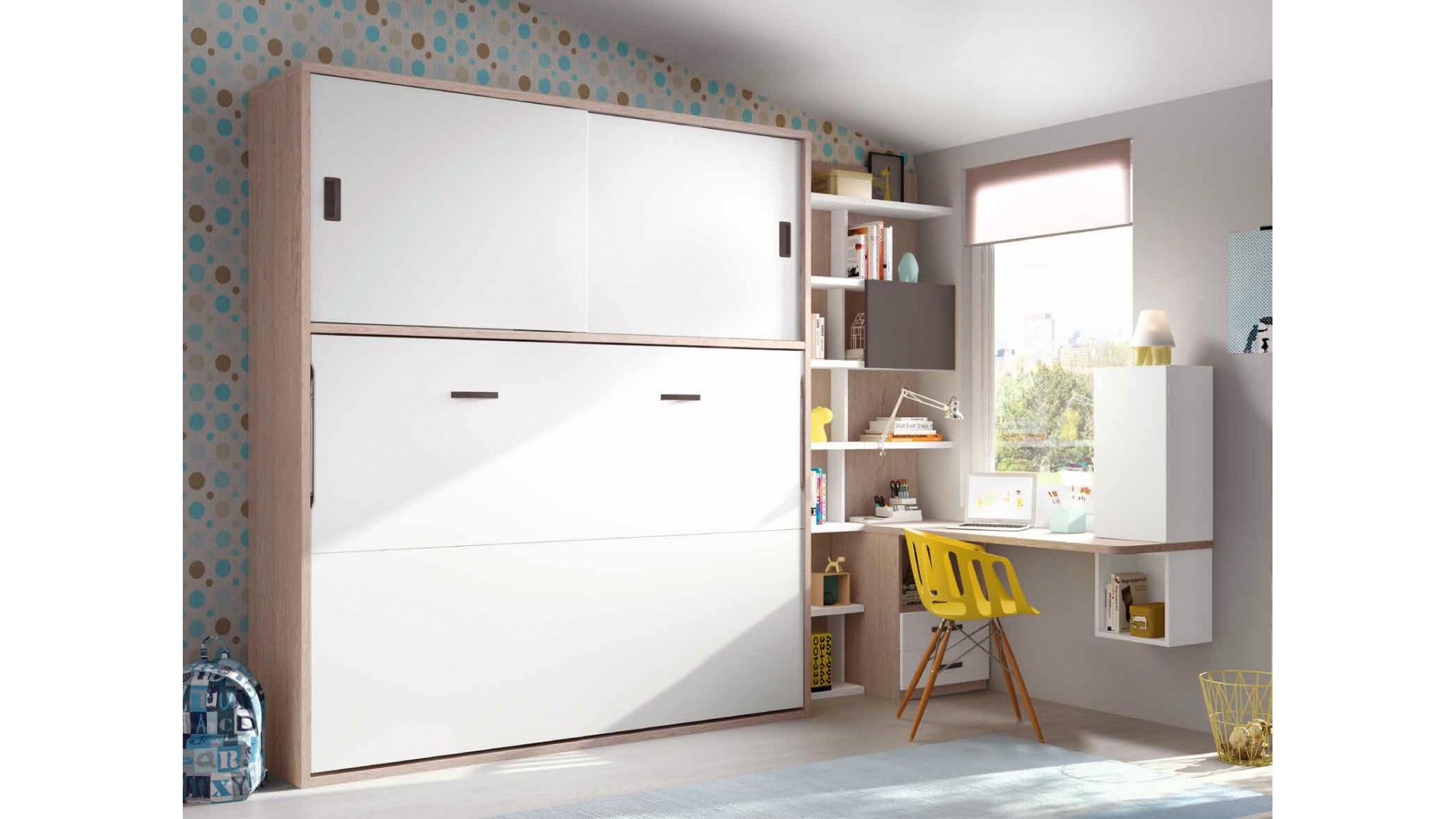 Armoire escamotable lit PERSONNALISABLE F415-2 - GLICERIO