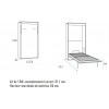 Lit escamotable vertical chambre PERSONNALISABLE F419 - GLICERIO