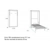 Lit escamotable vertical chambre PERSONNALISABLE F419 - 2 - GLICERIO