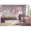 Lit enfant fille PERSONNALISABLE avec lit gigogne F311 - GLICERIO