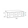 Lit 1 place avec rangement PERSONNALISABLE F030 - GLICERIO
