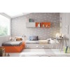 Lit jumeaux en angle PERSONNALISABLE F307 - GLICERIO