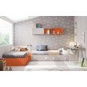 Lit jumeaux en angle PERSONNALISABLE F307 - GLICERIO