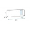 Lit jumeaux en angle PERSONNALISABLE F307 - GLICERIO