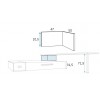 Lit jumeaux en angle PERSONNALISABLE F307 - GLICERIO