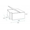 Lit jumeaux en angle PERSONNALISABLE F307 - GLICERIO