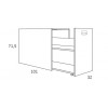 Lit combiné bureau enfant PERSONNALISABLE F032 - GLICERIO