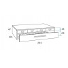 Chambre junior avec lit gigogne et bureau PERSONNALISABLE F032 - GLICERIO