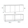 Chambre junior avec lit gigogne et bureau PERSONNALISABLE F032 - GLICERIO