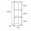Chambre junior avec lit gigogne et bureau PERSONNALISABLE F032 - GLICERIO