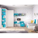 Lit avec tiroirs de rangement PERSONNALISABLE F101 - GLICERIO