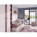 Lit combiné enfant avec lit gigogne PERSONNALISABLE F102 - GLICERIO