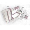 Chambre a coucher enfant  PERSONNALISABLE F103 - GLICERIO
