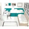 Lit jumeaux en angle PERSONNALISABLE F307 - GLICERIO
