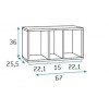 Lit jumeaux en angle PERSONNALISABLE F307 - GLICERIO