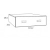 Lit jumeaux en angle PERSONNALISABLE F307 - GLICERIO