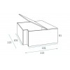 Lit jumeaux en angle PERSONNALISABLE F307 - GLICERIO