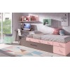 Chambre pour fille avec lit gigogne PERSONNALISABLE F305 - GLICERIO