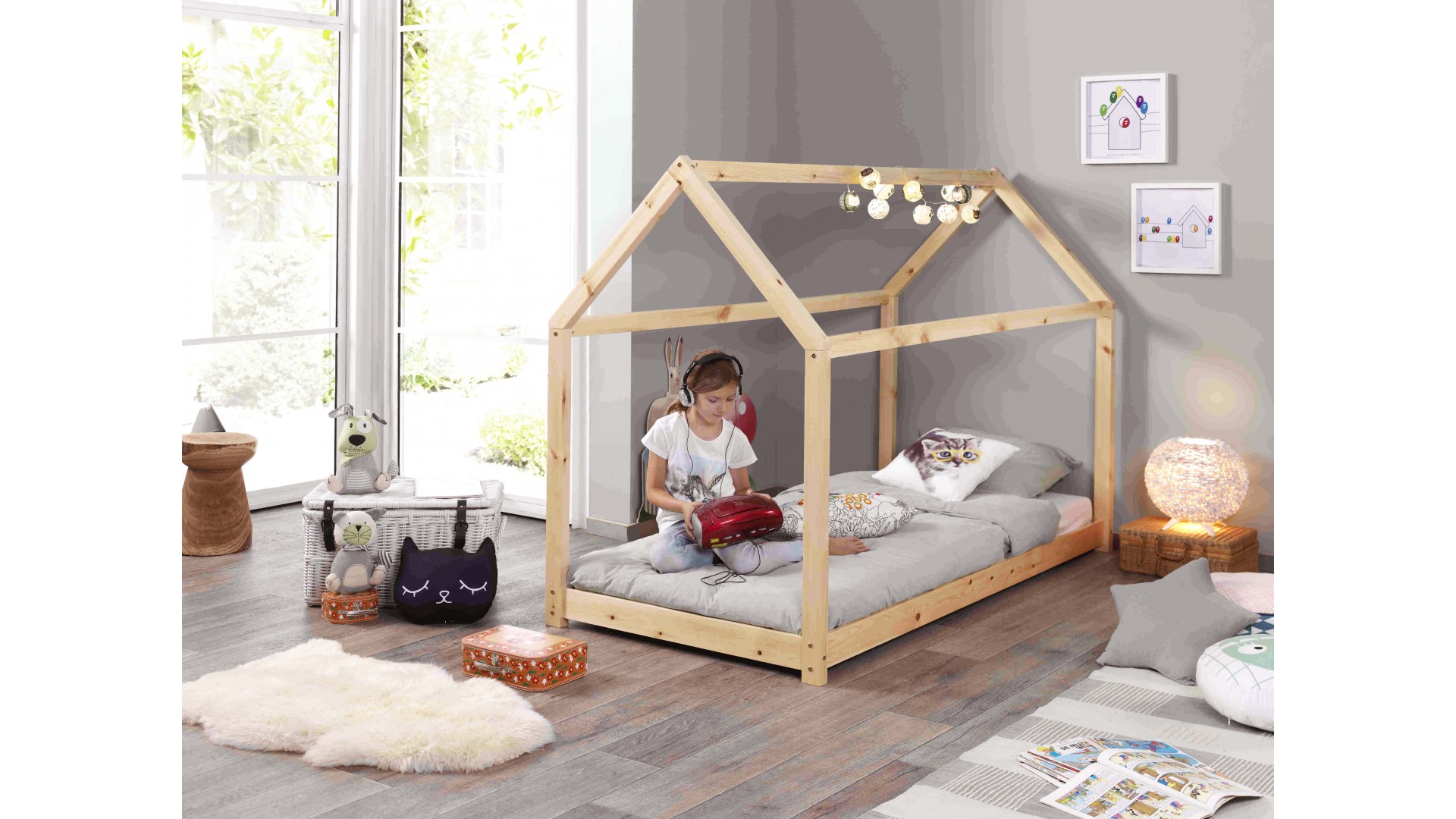 Lit cabane enfant ELEA 90x200 cm- SONUIT