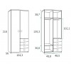 Chambre ado fille PERSONNALISABLE avec lit banquette F167 - GLICERIO