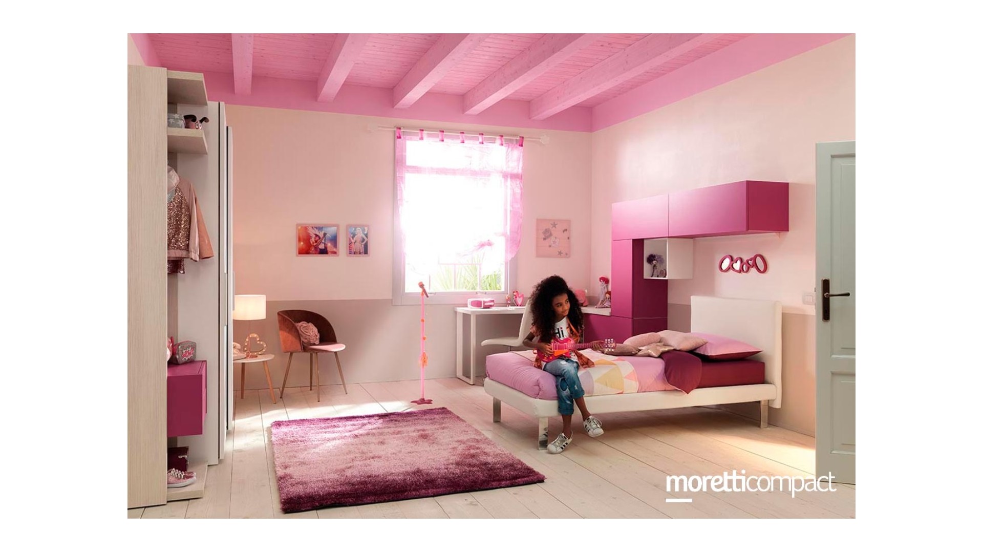 Chambre fille ado PERSONNALISABLE KC303 - MORETTI COMPACT