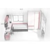 Lit avec rangement intégré dans chambre F109 - GLICERIO