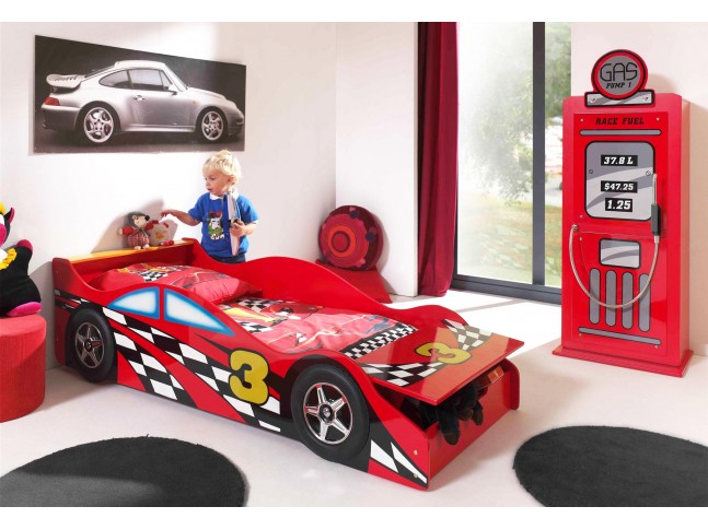 Lit voiture rouge junior Eclipse couchage 70 x 140 cm - SONUIT