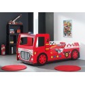 Lit pompier enfant rouge FireFighter avec couchage 90 x 200 cm - SONUIT